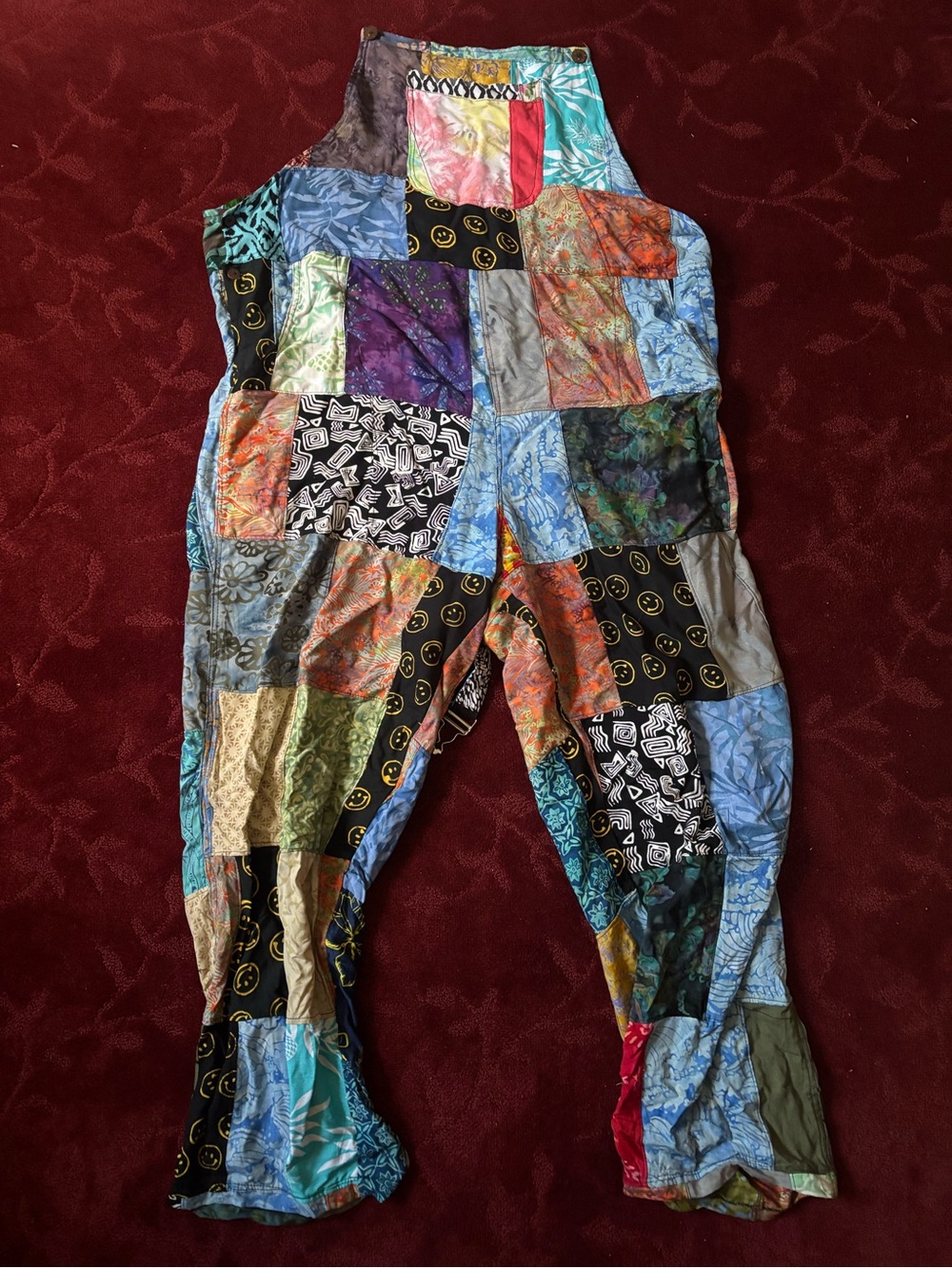 Patchwork Multicolor Women’s Overall Pants